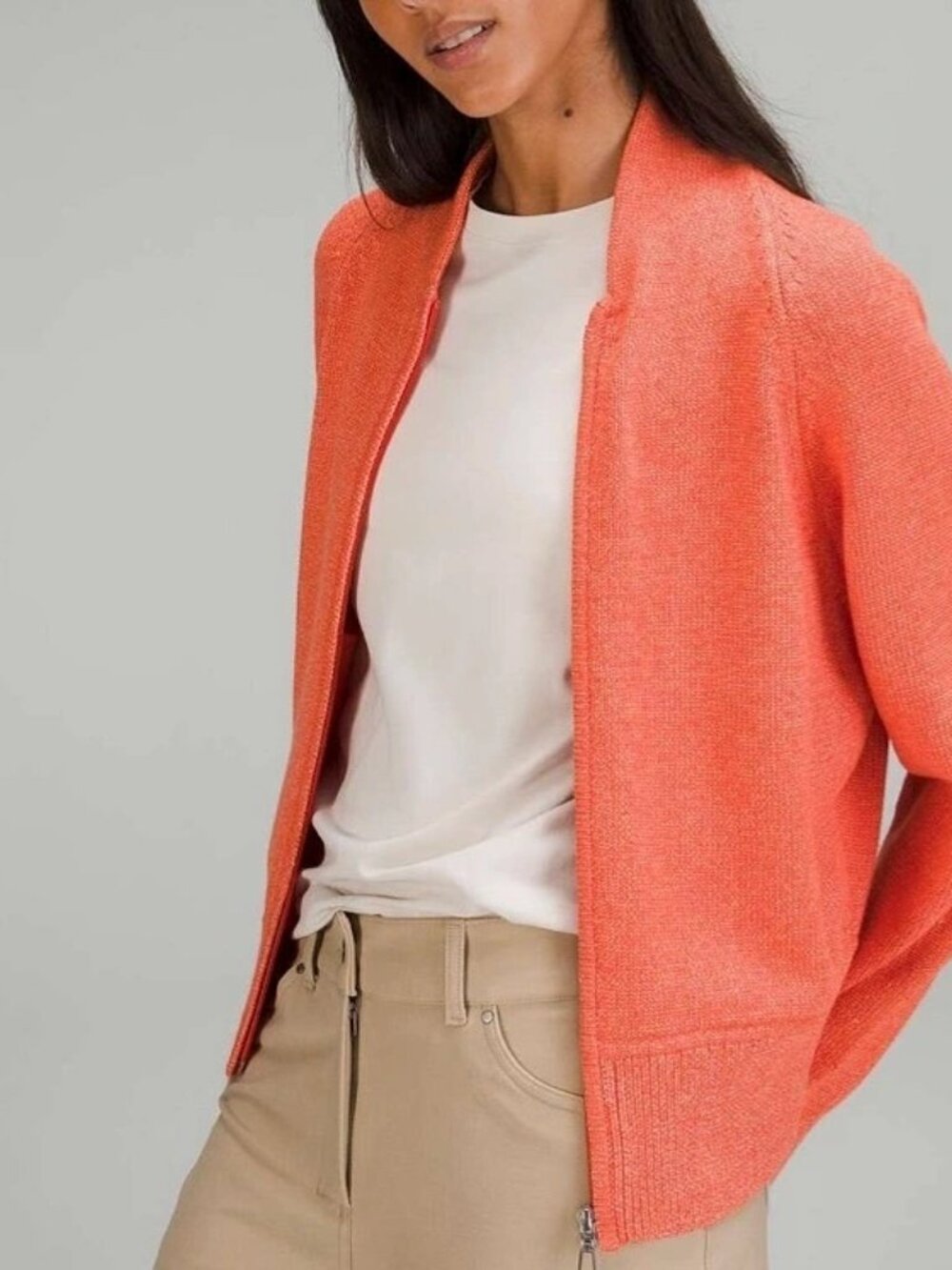 lululemon athletica Coral Zip-Front Cardigan